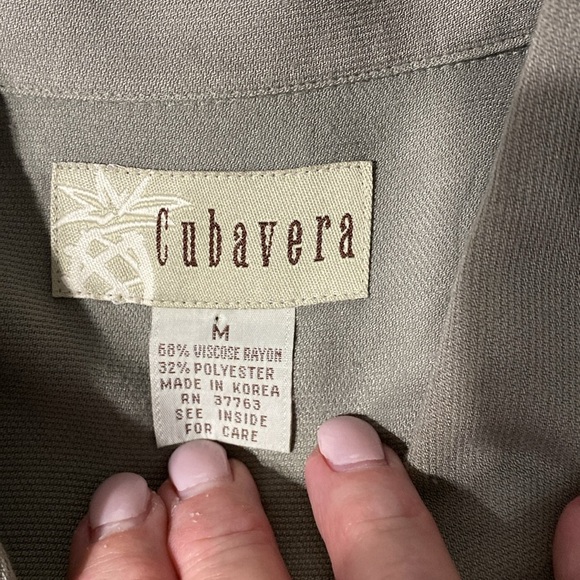 Cubavera men’s Cuban style shirt. Size M - Picture 2 of 4